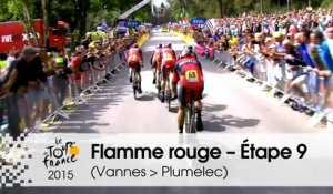 Flamme rouge / Last KM - Étape 9 (Vannes > Plumelec) - Tour de France 2015