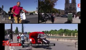 Les vélos-taxis et touk-touk ont envahi Paris