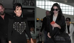 Kendall et Kris Jenner retournent à Los Angeles après une visite en coup de vent à Londres