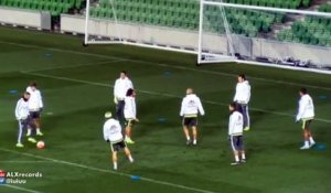 Pepe vs Cristiano Ronaldo - Entrainement à coup de crampon