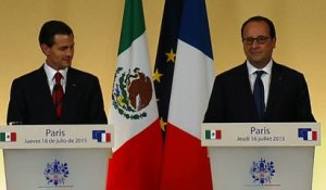 Déclaration conjointe à la presse du président Enrique PEÑA NIETO et du président François HOLLANDE