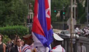 Le drapeau cubain hissé sur la nouvelle ambassade à Washington