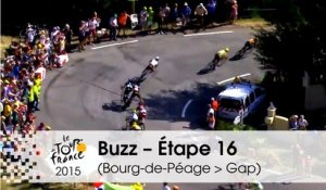 Buzz du jour / Buzz of the day - Geraint Thomas's crash - Étape 16 (Bourg-de-Péage > Gap) - Tour de France 2015