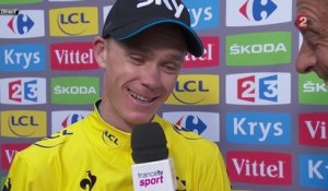 VIDEO - Chris Froome : "Beaucoup de coureurs m'ont soutenu, je les en remercie"