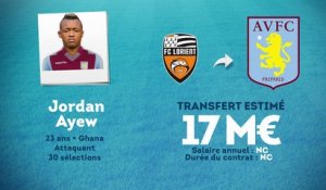 Officiel : Jordan Ayew quitte Lorient pour Aston Villa !