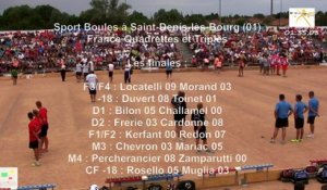 Mène 6, finale France Quadrettes 2015, Sport Boules, Saint-Denis-lès-Bourg 2015
