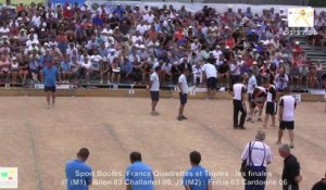 Mène 4, finale France Quadrettes 2015, Sport Boules, Saint-Denis-lès-Bourg 2015