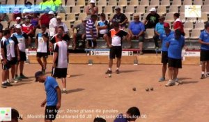 Premier tour, deuxième phase, France Quadrettes, Sport Boules, Saint-Denis-lès-Bourg 2015