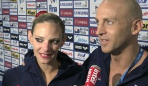 Natation Synchronisée - ChM : Virginie Dedieu et Benoît Beaufils 4es du duo mixte