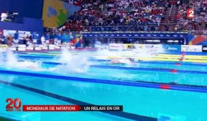 Mondiaux de natation : la France en or sur le relais 4x100 m
