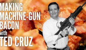Un sénateur texan cuit du bacon à la mitrailleuse dans un clip de campagne