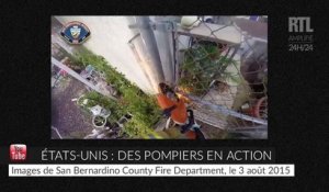 États-Unis : un pompier filme son intervention sur le toit d'une habitation en feu