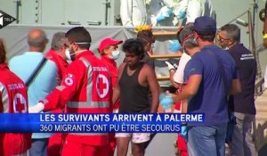 Les migrants naufragés sont arrivés à Palerme