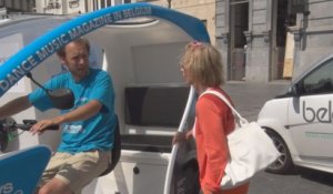 Le piétonnier de Bruxelles teste les cyclo-taxis