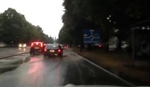 Orages: Des routes inondées à Tournai