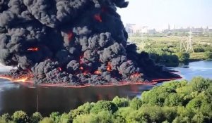 Quand une rivière prend feu en Russie !