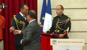 Les 4 héros du Thalys faits chevaliers de la Légion d'honneur