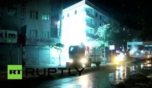Heurts en Turquie : un camion antiémeute emporte une ligne électrique