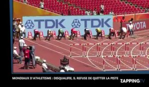 Mondiaux d'athlétisme : Disqualifié après un faux-départ, un athlète refuse de quitter la piste