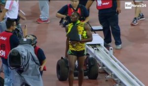 Un cameraman fauche Usain Bolt (Pekin 2015)