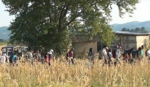 Sur la route des migrants, en Macédoine