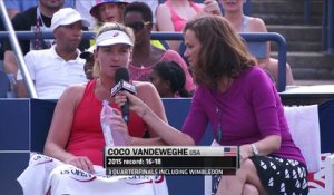 US Open - Interview de Coco Vandeweghe en plein match