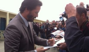 Keanu Reeves inaugure sa cabine de plage au festival de Deauville