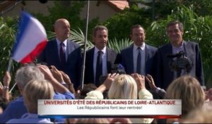La Baule : Juppé, Fillon et Sarkozy réunis pour une courte photo de famille