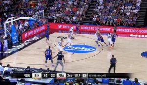 Dunk 2 mains reverse de Rudy Gobert (EuroBasket 2015)