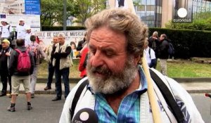 Les producteurs de lait manifestent à Bruxelles