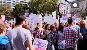 Manifestation de soutien aux réfugiés à Londres