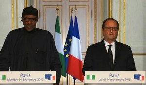 Point presse conjoint avec M. Muhammadu BUHARI, Président de la République fédérale du Nigéria