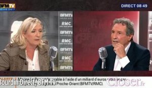 Bourdin Direct : Marine Le Pen réagit à la diffusion d'un photomontage par un membre du FN