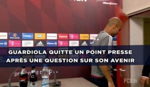 Guardiola quitte un point presse après une question sur son avenir