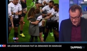 Coupe du monde de rugby : Un joueur roumain demande sa copine en mariage sur le terrain