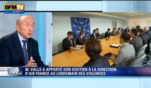 Gérard Collomb: "Manuel Valls essaie d'encourager la mutation d'Air France"