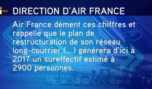 Air France : 5 000 suppressions d'emplois prévues après 2017 ?