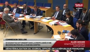 Procédure d'examen en commission portant sur la dématérialisation du Journal Officiel de la République française - Les matins du senat