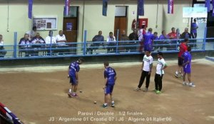 Demi-finales double, Sport Boules, Mondial Seniors, Rijeka 2015