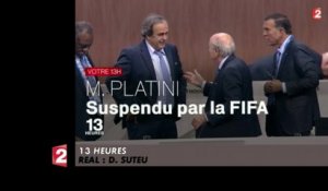Sepp Blatter et Michel Platini suspendus de la FIFA - Le Zapping du 09/10/2015