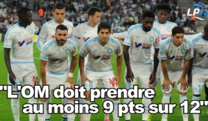 "L'OM doit prend au moins 9 points sur 12"