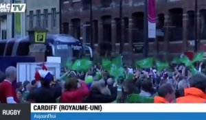 Mondial - France-Irlande : arrivée du bus des Bleus