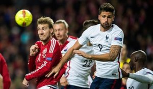 Danemark - France : le doublé de Giroud à Copenhague