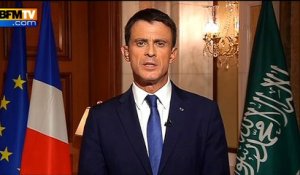 "Nous frappons les terroristes quelle que soit leur nationalité", assure Manuel Valls