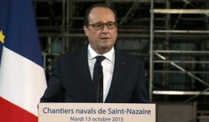 Discours devant les salariés de STX France