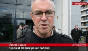 Saint-Brieuc. Environ 70 policiers manifestent leur ras-le-bol