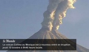 Nouvelle éruption spectaculaire du volcan Colima