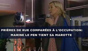 Prières de rue comparées à l'occupation: Marine Le Pen tient sa marotte