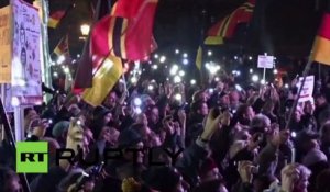 La marche anniversaire de Pegida s'est déroulée à Dresde