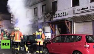 Incendie des immeubles en Allemagne